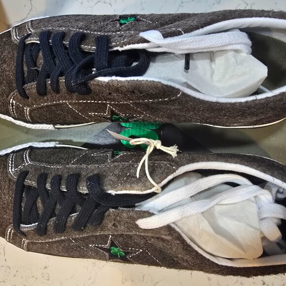 RARE NEW Converse Patta One Star Pro Ox Size 10.5 4 Leaf Clover Limited Edition - Picture 7 of 15